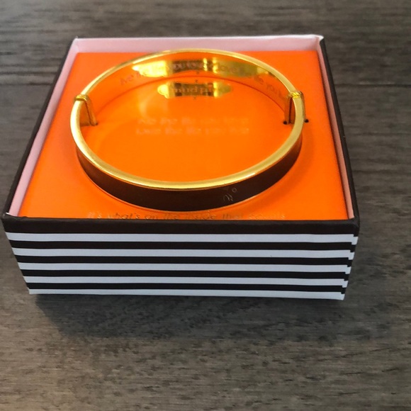 Mud Pie Jewelry - Mud Pie Hidden Message black color woman’s Bangle